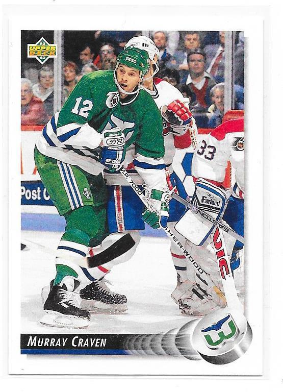 1992-93 Upper Deck #49 Murray Craven Hartford Whalers