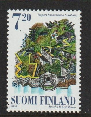 2000 Suomenlinna 7,20 mk merkki leimaamattomana**