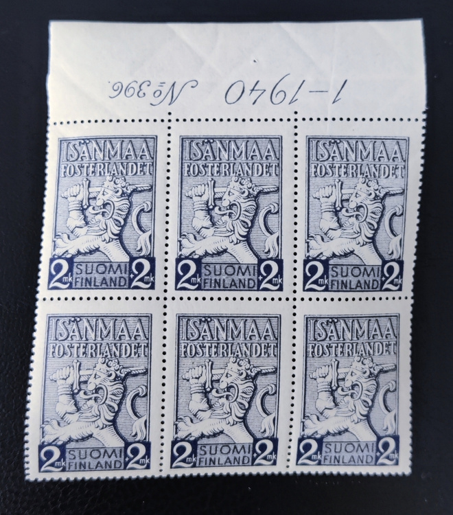 1940 Isänmaan hyväksi numerokuusilo **