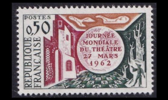 Ranska 1387 ** Teattereiden päivä (1962)