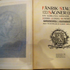 Johan Ludwig Runeberg: Fänrik Ståls Sägner Helsingfors 1900 - pikkukuva 1