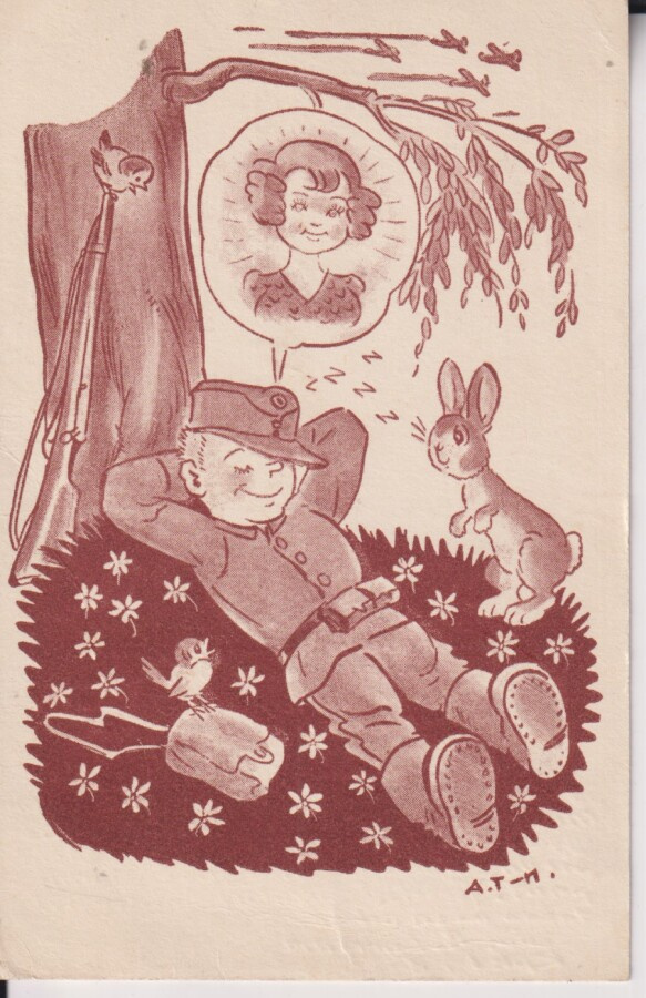Arnold Tilgmann . Sotilas unelmoi, Kenttäpostia    e50