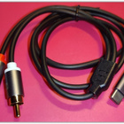 USB C - RCA urospistoke adapteri / 1m #30733 - pikkukuva 1