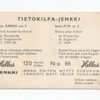 Purkkakuva Hellas. TIETOKILPA-JENKKI n:o 86 ILMAILU - pikkukuva 2