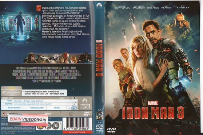 IRON MAN 3	(41 370)	k	-FI-		DVD	robert downey jr	2013	marvel