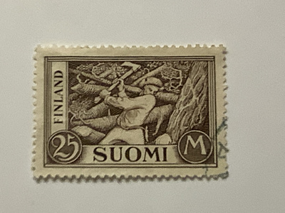 157 / 1930 M30 Puunkaataja 25 mk o leimattu