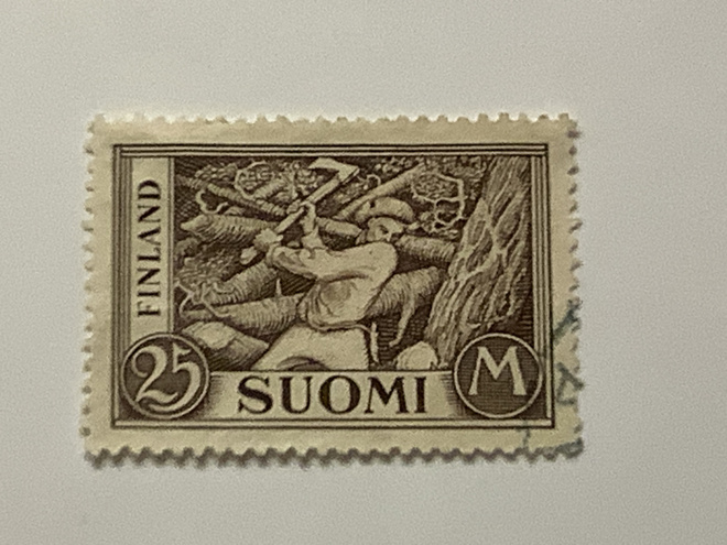 157 / 1930 M30 Puunkaataja 25 mk o leimattu