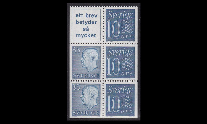 Ruotsi 490HB21 ** Gustaf vihkolehti (1962)