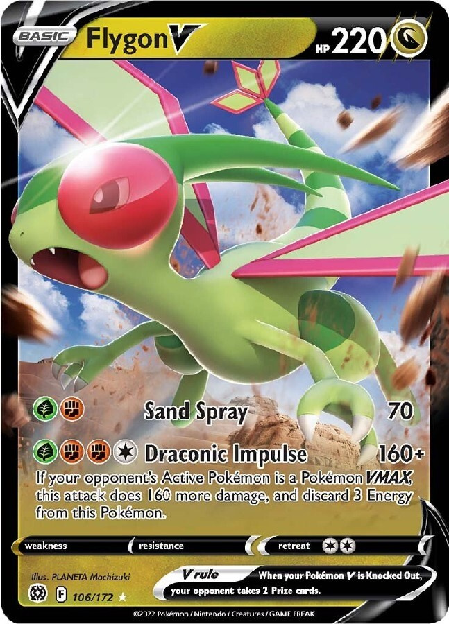 Flygon V 106/172 - Brilliant Stars - NM/M