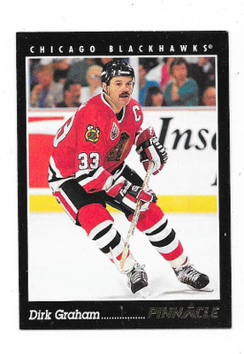 1992-93 Pinnacle #24 Dirk Graham Chicago Blackhawks