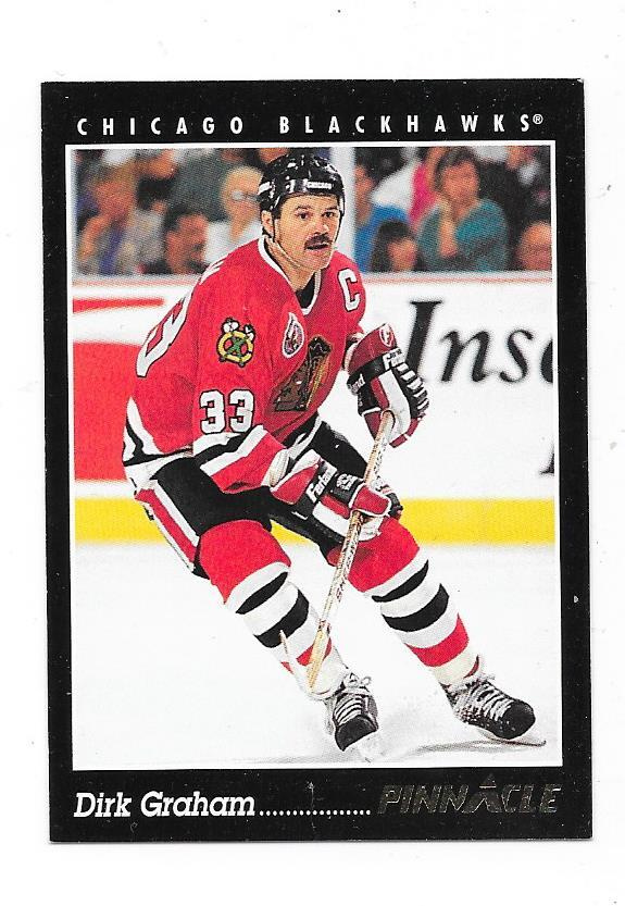 1992-93 Pinnacle #24 Dirk Graham Chicago Blackhawks