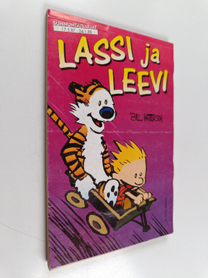 Bill Watterson : Lassi ja Leevi : sunnuntaisarjat 17.5.87...
