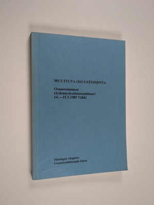 Muuttuva osuustoiminta : osuustoiminnan täydennyskoulutus...
