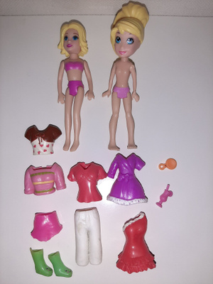 Polly pocket nuket tavaroineen