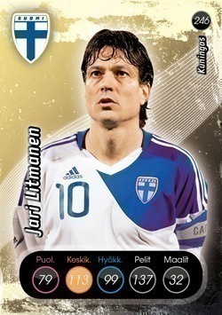 Huuhkajat 2011 ja 2013 kortteja 0,40€ kpl