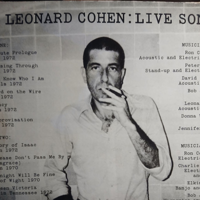 Leonard Cohen : Live Songs.