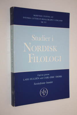 Lars (toim.) Hulden : Studier i Nordisk Filologi 65: Fest...