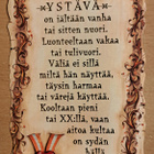 Ystävä- värssy, kulkenut käsipostissa - pikkukuva 1
