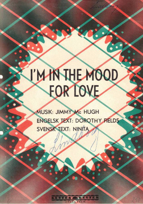 Jimmy McHugh: I'm in the Mood for Love