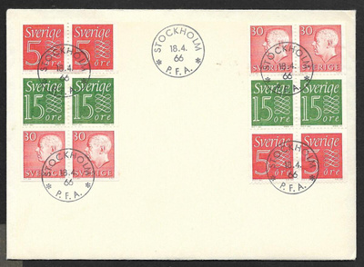 Ruotsi - vihkolehdet FDC (Facit HA15)