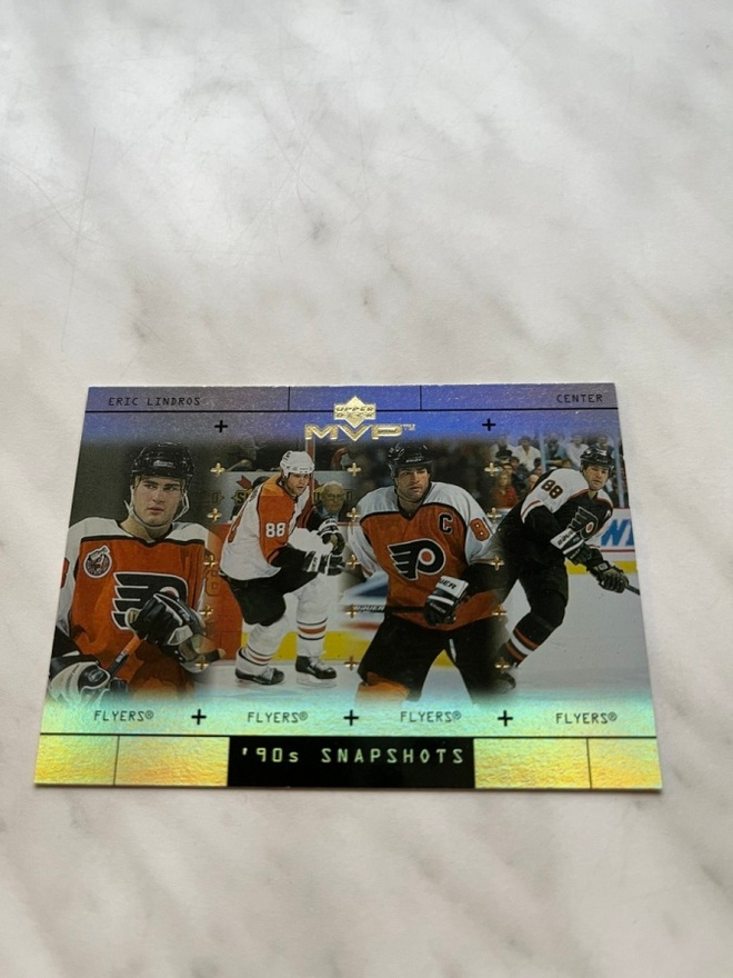 1999-00 Upper Deck MVP 90's Snapshots Eric Lindros #S4
