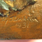 Kipsitaulu pojan kuva vuonna 1931 K J Stenholm. - pikkukuva 2