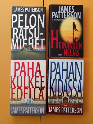 James Patterson valikoima 3€/kpl