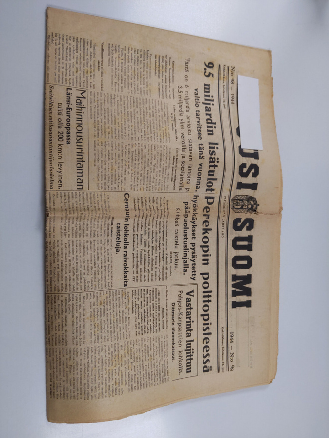 Uusi Suomi nro 98/1944 (12.4.)