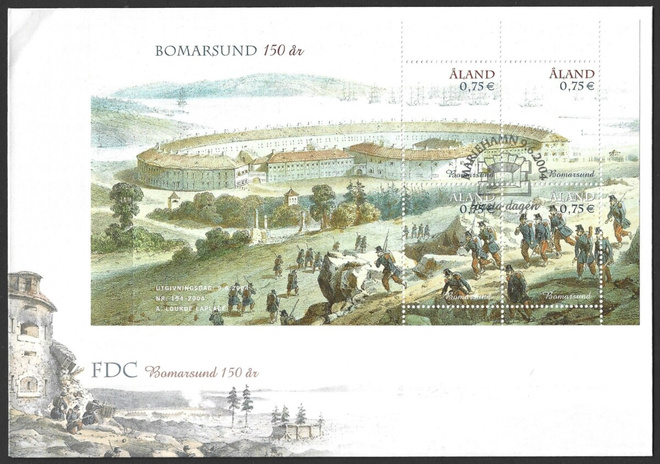 Åland 2004  ÅV 14  Bomarsund  150 v  0,75 €  ** LaPe 236-239