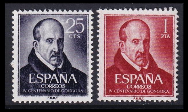 Espanja 1264-5 ** Runoilija Luis de Góngora (1961)