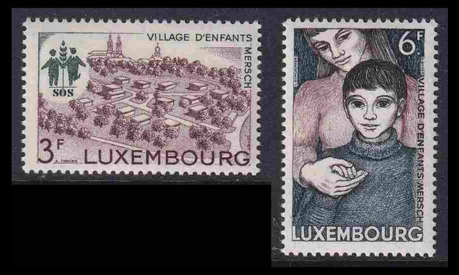 Luxemburg 775-6 ** SOS-lapsikylä (1968)