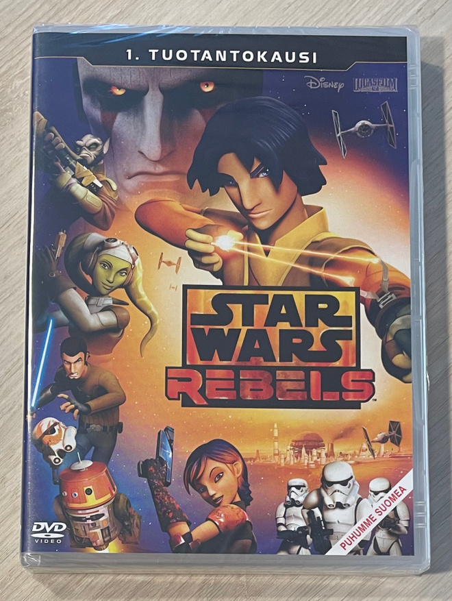 Star Wars Rebels: Kausi 1 (3DVD) uusi ja muoveissa