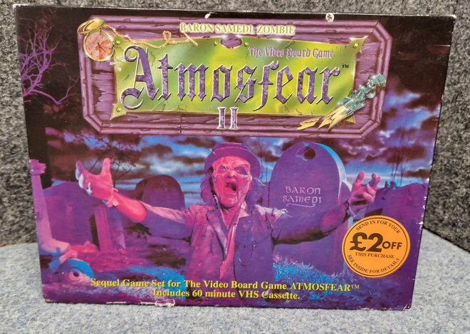 Atmosfear II 2 Spears games Retro Horror VHS Board Game 1992