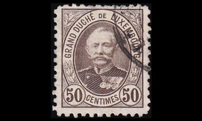Luxemburg 63C o Suurherttua Adolf 50 C (11) (1891)