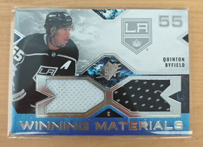 Quinton Byfield Upper Deck SPx Winning Materials