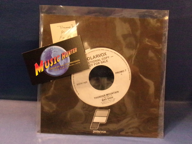 BAD SIGN - THUNDER MOUNTAIN M- FIN -87 7" PROMO SINGLE