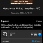 Kaksi lippua Manchester United vs. Wrexham -otteluun - pikkukuva 2