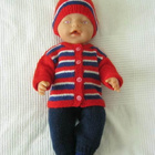 Baby Born nukelle neulepuku - pikkukuva 1