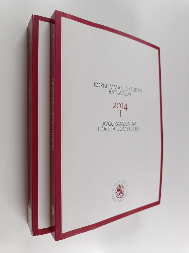 Korkeimman oikeuden ratkaisuja 2014 1-2