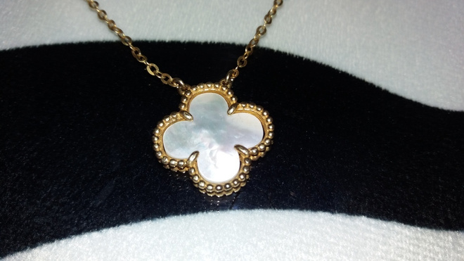 Vintage Van Cleef & Arpels Alhambra hopea kullattu 925