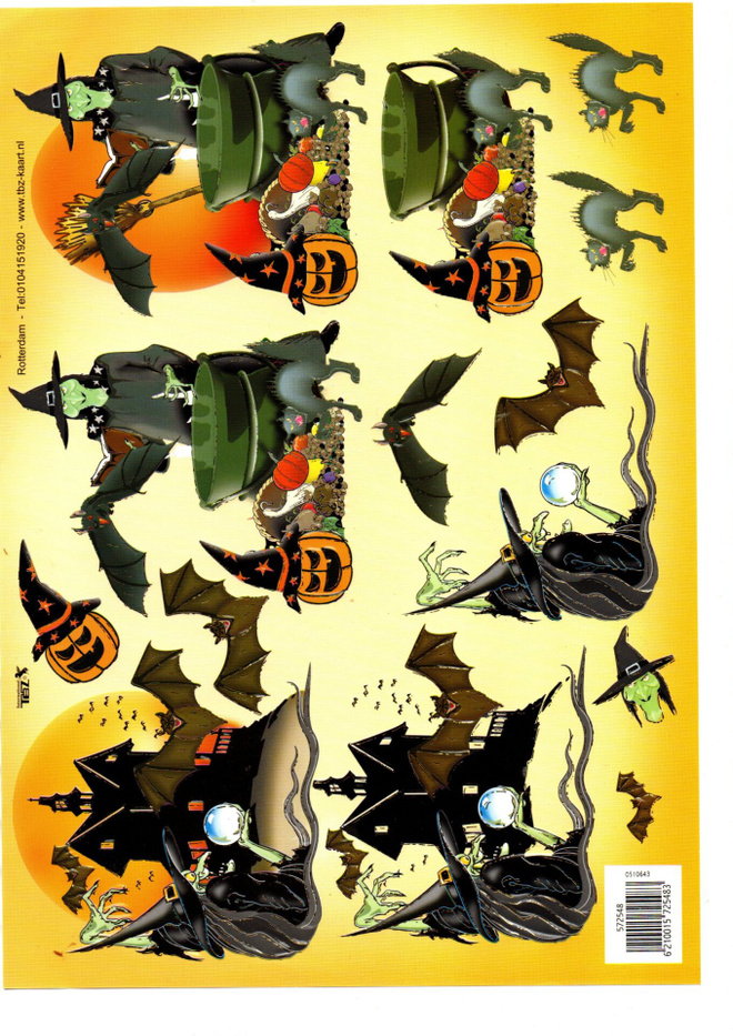Halloween 3D kuvat (A4)