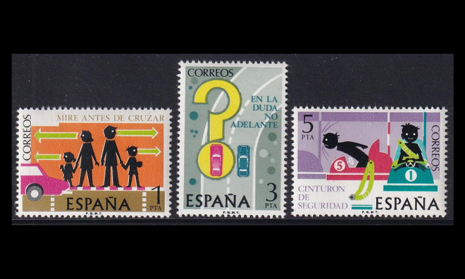 Espanja 2205-7 ** Liikenneturvallisuus (1976)