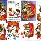 3D KUVA "°JOULUKOIRAT & -KISSAT"° / Etappe-Knipwerk - pikkukuva 1