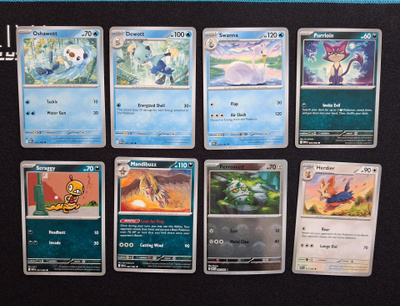 White Flare Pokemon kortit 8kpl (#93)