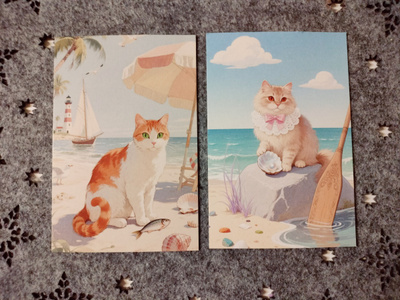 ~Kissa kortti~ 2kpl