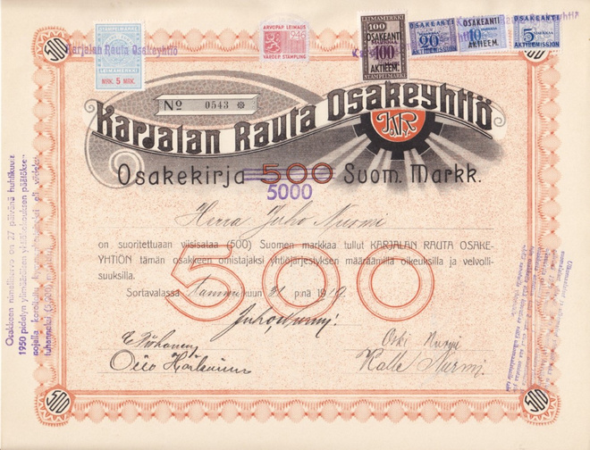 OKK 1919 Karjalan Rauta Oy, Sortavala