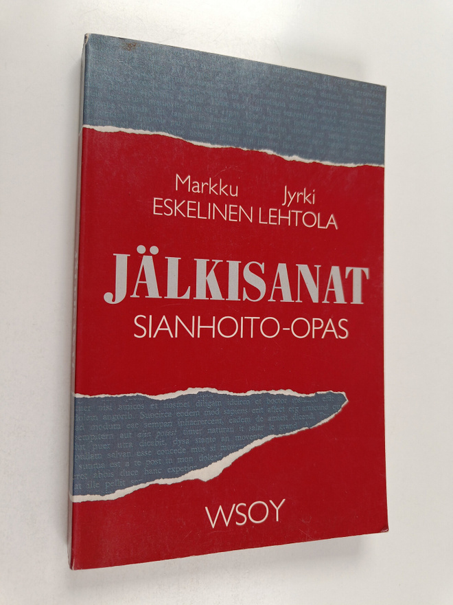 Markku Eskelinen ym. : Jälkisanat : sianhoito-opas