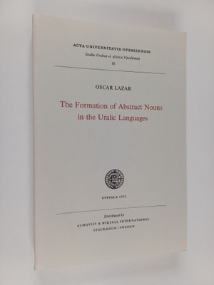 Oscar Lazar : The formation of abstract nouns in the Ural...