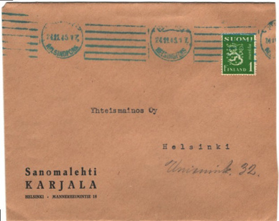 FIRMA-KUORI KARJALA LEHTI HELSINKI