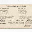 Purkkakuva Hellas TIETOKILPA-JENKKI n:o 117 URHEILU - pikkukuva 2